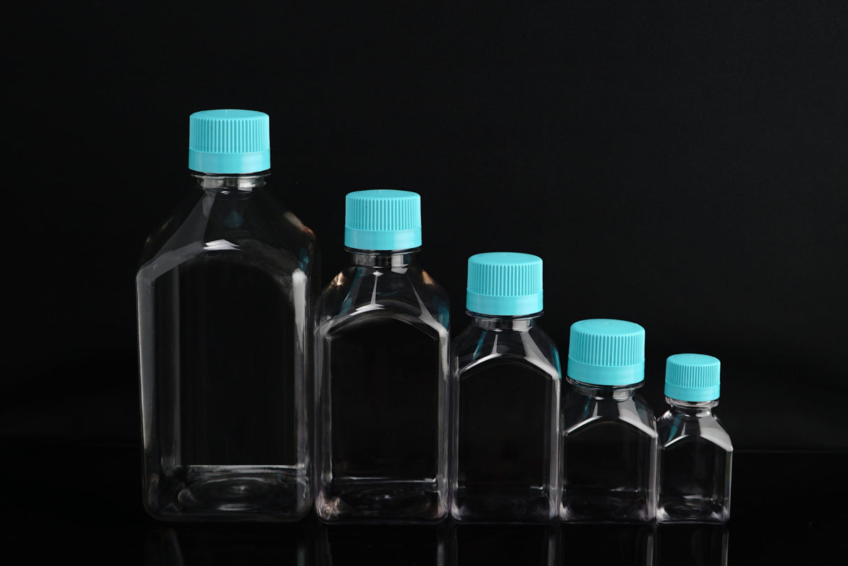 NEST PETG Square Shape Media/Storage Bottle, Sterile (30 ml, 60 ml,  125 ml, 250 ml, 500 ml, 1000 ml)
