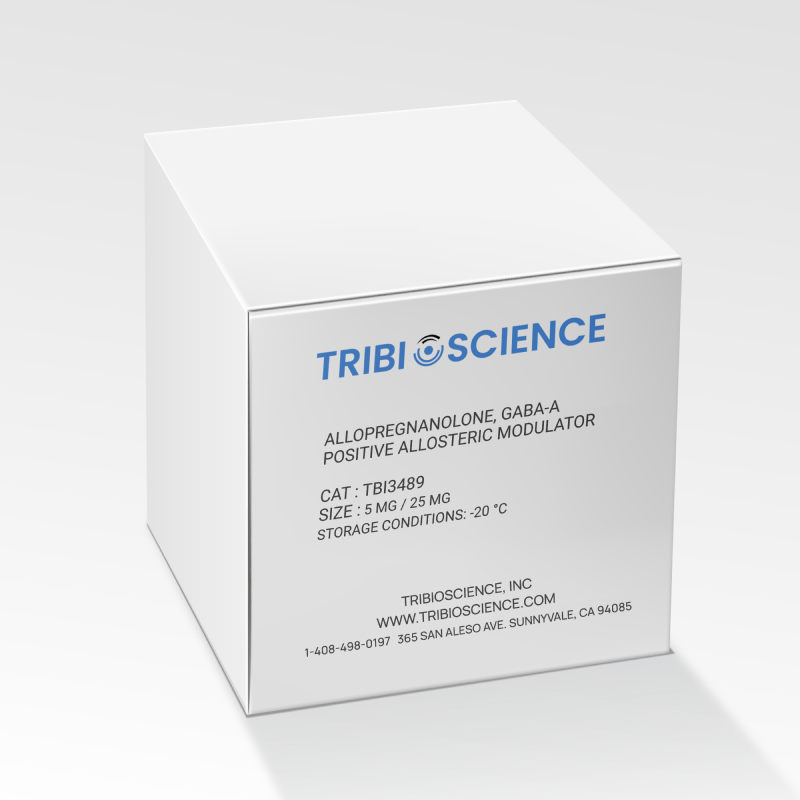 Allopregnanolone, GABA-A positive allosteric modulator (TBI3489)