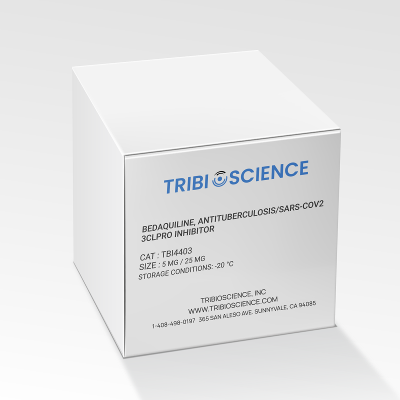 Bedaquiline, Antituberculosis/SARS-CoV2 3CLpro inhibitor (TBI4403)