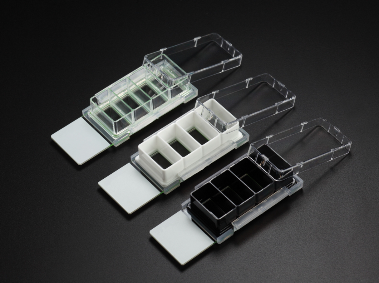 NEST Cell Culture Chamber Slides, w/glass slide, Clear, 6/pk, 12/cs